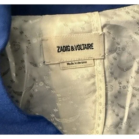 Zadig & Voltaire Italian Linen Blazer - Womens Size US 10 (French XL/42) - Picture 4 of 7
